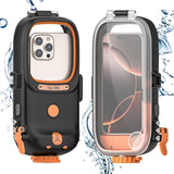 RedPepper Diving Case – 15m Waterproof Bluetooth Camera Protective Case - Black and Orange - RedPepper