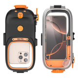 RedPepper Diving Case – 15m Waterproof Bluetooth Camera Protective Case - Black and Orange - RedPepper