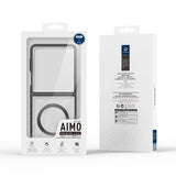 DUX DUCIS Aimo Mag Series Magnetic Back Cover for Samsung Galaxy Z Flip7 - Slim Hinge Protection - Black - Dux Ducis