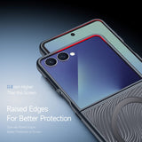 DUX DUCIS Aimo Mag Series Magnetic Back Cover for Samsung Galaxy Z Flip7 - Slim Hinge Protection - Black - Dux Ducis