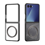 DUX DUCIS Aimo Mag Series Magnetic Back Cover for Samsung Galaxy Z Flip7 - Slim Hinge Protection - Black - Dux Ducis