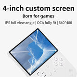 Anbernic RG40XXV 64GB + 128GB Game Console 4.0’’ IPS Display - Transparent Black - Anbernic
