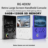 Anbernic RG40XXV 64GB + 128GB Game Console 4.0’’ IPS Display - Transparent Black - Anbernic