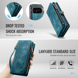 Google Pixel 10 Pro XL CaseMe 008 Wallet with Detachable Cover 8 Card + Zip Pocket - Noco