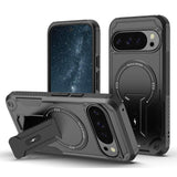 Google Pixel 9 / 9 Pro / 10 / 10 Pro Armor Mag Ring Cover with Kickstand - Black - Noco