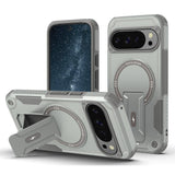 Google Pixel 9 / 9 Pro / 10 / 10 Pro Armor Mag Ring Cover with Kickstand - Grey - Noco