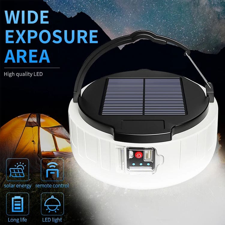 SOLAR LED LIGHT / POWER BANK 100W Camping Light 3 Brightness Modes