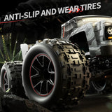 JJRC Q146B RC 4WD Alloy Chassis Pickup Up to 40km/h 390 Carbon brush magnetic motor Metal parts LED Lights 7.4V Battery - Radio Control JJRC