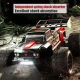 JJRC Q146B RC 4WD Alloy Chassis Pickup Up to 40km/h 390 Carbon brush magnetic motor Metal parts LED Lights 7.4V Battery - Radio Control JJRC