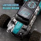 JJRC Q146B RC 4WD Alloy Chassis Pickup Up to 40km/h 390 Carbon brush magnetic motor Metal parts LED Lights 7.4V Battery - Radio Control JJRC