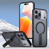 iPhone 17 Pro Max Kalebol Honeycomb Cooling MagSafe Holder Case With Stand - RedPepper