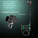 Kewig M33A Motorcycle Phone Mount with 15W Wireless Charging Anti-Theft & Shock Absorption - NOCO