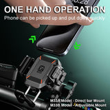 Kewig M33A Motorcycle Phone Mount with 15W Wireless Charging Anti-Theft & Shock Absorption - NOCO