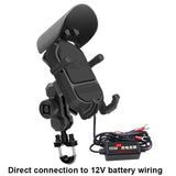 YF258 15W Wireless Charge Motorcycle Phone Holder | Shock Absorbing Mount - NOCO