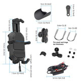 YF258 15W Wireless Charge Motorcycle Phone Holder | Shock Absorbing Mount - NOCO