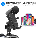YF258 15W Wireless Charge Motorcycle Phone Holder | Shock Absorbing Mount - NOCO