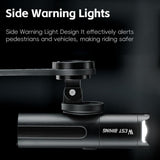 WEST BIKING 800 Lumen Rechargeable Bicycle Headlight with 6 Modes Rotatable Lens & Power Reminder - West Biking