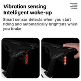 WEST BIKING SM1 Smart Bicycle Taillight | Smart Sensing Warning Light | USB Rechargeable - West Biking