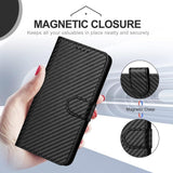 Oppo A60 Carbon Fibre Texture Wallet Flip Cover Card Holder Bank Note Slot Lanyard Noco