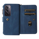 Oppo Reno12 Multi-Function 15 Card Slot Wallet Flip Cover Zip Pocket - Noco