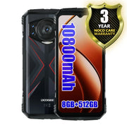 Doogee S118 4G Rugged Helio G99 8GB + 512GB 6.58’ FHD + 120Hz Display 10800mAh - 3Yr Wty - Red - Doogee