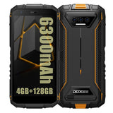 Doogee S41 Plus Rugged Phone 4GB + 128GB 5.5in HD Screen 6300mAh Battery NFC - Orange