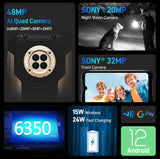 Doogee S96GT Rugged Phone 8GB + 256GB Helio G95 Processor 48MP Main Camera + 20MP Night Vision - Doogee