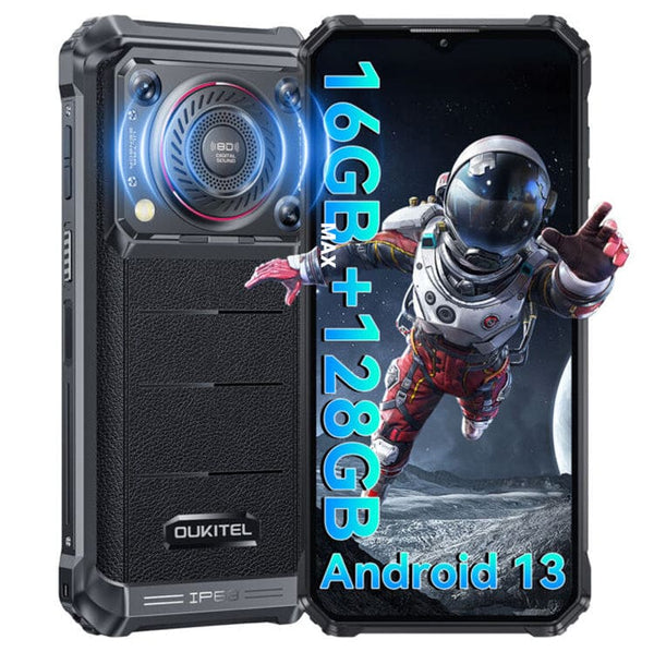 OUKITEL WP36 Rugged 8GB RAM + 128GB 3.5W Speaker 6.52’ HD + Display 10600mah Battery - Oukitel