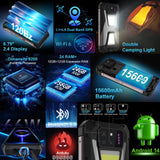 Unihertz 8849 Shark 5G Rugged Phone 15600mAh Battery 12GB RAM + 256GB Dimensity 8200 - Unihertz