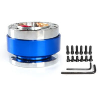 Universal 70/75mm Car Steering Wheel Quick Release Adapter Boss Kit - Blue NOCO