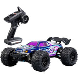 JJRC RC Q132 4WD Monster Buggy Up to 38km/h 390 Motor Metal parts LED Lights - Purple - JJRC