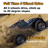 JJRC RC Q132C 4WD Off Roader Up to 38km/h 390 Brushless Motor Metal parts LED Lights - JJRC