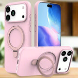 iPhone 17 Pro Silicone MagSafe Rear Cover With Ring Stand - Pink - RedPepper