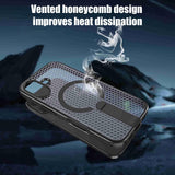 iPhone 17 Kalebol Honeycomb Cooling MagSafe Holder Case With Stand - RedPepper