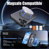 iPhone 17 Kalebol Honeycomb Cooling MagSafe Holder Case With Stand - RedPepper