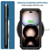 Apple iPhone 17 Pro Max RedPepper Rugged Metal Heavy Duty Full Cover Tempered Glass Screen Protector - RedPepper