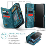 Samsung Galaxy A12 5G CaseMe 008 Wallet with Detachable Cover 8 Card + Zip Pocket - CaseMe