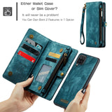 Samsung Galaxy A12 5G CaseMe 008 Wallet with Detachable Cover 8 Card + Zip Pocket - CaseMe