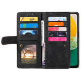 Samsung Galaxy A17 5G 9 Card Flip Tri-Fold Wallet Cover Zip Pocket - Noco