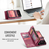 Samsung Galaxy A36 5G CaseMe 008 2-In-1 Wallet with Detachable Cover 8 Card Slots + Zip Pocket - CaseMe