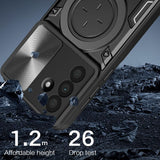 Samsung Galaxy A26 5G Sliding Camera Cover Protective Case with Ring/Stand - Noco