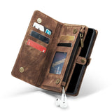 Samsung Galaxy S22 5G CaseMe 008 2-In-1 Wallet with Detachable Cover 8 Card Slots + Zip Pocket - CaseMe