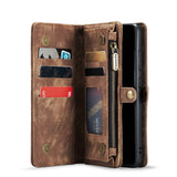 Samsung Galaxy S22 5G CaseMe 008 2-In-1 Wallet with Detachable Cover 8 Card Slots + Zip Pocket - CaseMe