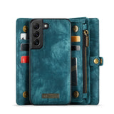 Samsung Galaxy S22 PLUS CaseMe 008 2-In-1 Wallet with Detachable Cover 8 Card Slots + Zip Pocket - CaseMe