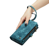 Samsung Galaxy S22 PLUS CaseMe 008 2-In-1 Wallet with Detachable Cover 8 Card Slots + Zip Pocket - CaseMe