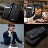 Samsung Galaxy S24 FE CaseMe C49 Wallet Flip Cover RFID Protection Card Holder Noco