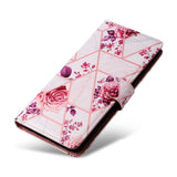 Samsung Galaxy S24 / S25 Marble Patterned Flip Wallet Card Slots - Noco
