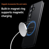 Samsung Galaxy S25 Ultra SULADA Kevlar Series Shockproof Case with Built-in Magnetic Ring - Sulada