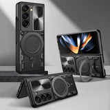 Samsung Galaxy Z FOLD 7 Sliding Camera Cover Protective Case with Ring/Stand - Noco