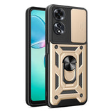 Oppo A60 Armor Sliding Camera Cover with Ring/Stand Gold Noco